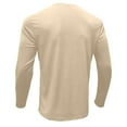 thumbnail image 6 of Kukoosong Long Sleeve Shirts for Men, Big & Tall Men's Crewneck Button Tees, Quick Dry Moisture Wicking Athletic T-Shirts, Hiking Running Workout Tee Shirt Tops, 6 of 7