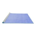 thumbnail image 2 of Ahgly Company Machine Washable Indoor Square Abstract Blue Modern Area Rugs, 4' Square, 2 of 4