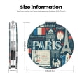 thumbnail image 3 of Bingfone France and Paris Print Compact Vanity Makeup Mirror for Men Women Girls for Pocket Purse Wallet Handbag,Portable Small Handheld Beauty Mirror-Round Shape, 3 of 9