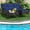 Navy, variant on Gymax Set of 3 3-Seat Sofa Cushioned Table Rattan Furniture Set Garden Patio Black