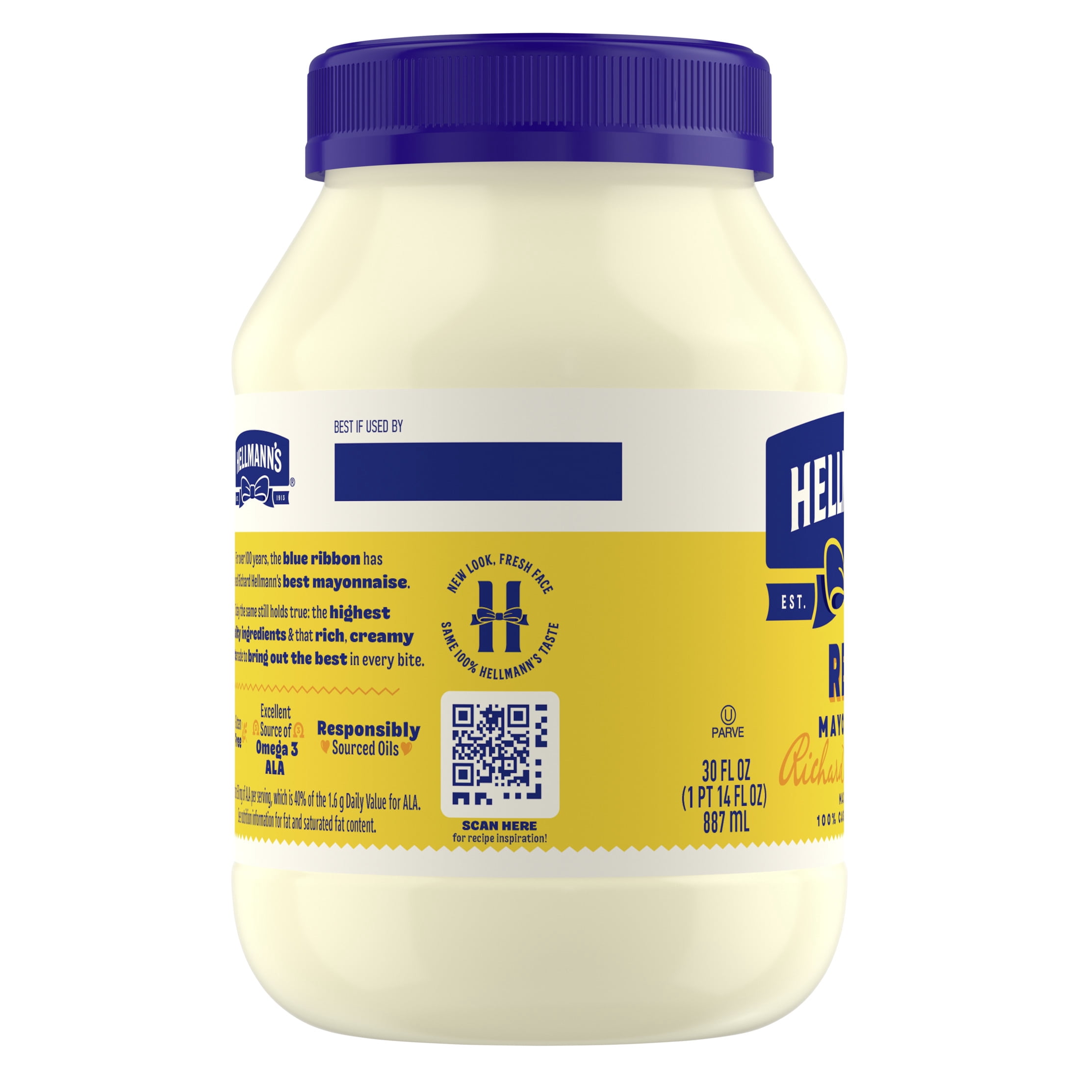 Hellmann's Real Mayonnaise, Sandwich Spread Condiments, 30 fl oz Jar