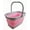 Gray/Pink, variant on SAMMART 12L (3.17 Gallon) Collapsible Rectangular Handy Basket / Bucket