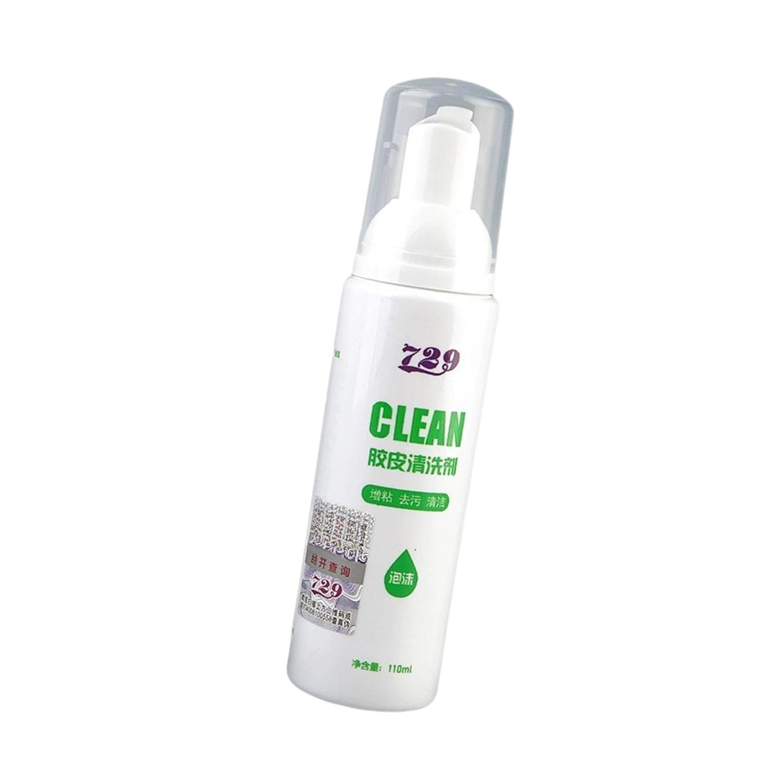Table Tennis Paddle Rubber Cleaner Foam Type Racket Maintenance Bottle 110ml Suitable for Sports Players