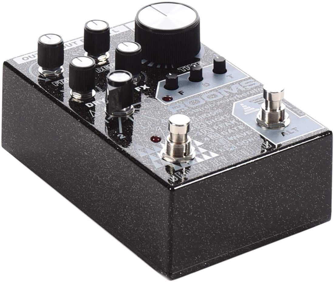 Death by Audio ROOMS Stereo Reverb Effects Pedal Black Sparkle