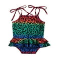 thumbnail image 1 of Maillot de Bain pour Tout-Petites Fille Léopard à Bretelles Sans Manches, 1 of 6