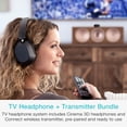 thumbnail image 2 of MEE audio Cinema 3D ANC Wireless TV Headphones with Bluetooth Audio Transmitter for All TVs (T1CMA3D), 2 of 15