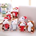 thumbnail image 2 of Jouets en Peluche Hamster Parlant Mignon, Jouets Électriques pour Enfants, Apprendre à Parler et Répéter Hamster, Poupée en Peluche Enregistrement de Noël, 2 of 4