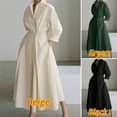 thumbnail image 4 of Liveday Women Long Sleeve Dress High Waist Casual Long Shirt Dress, 4 of 4