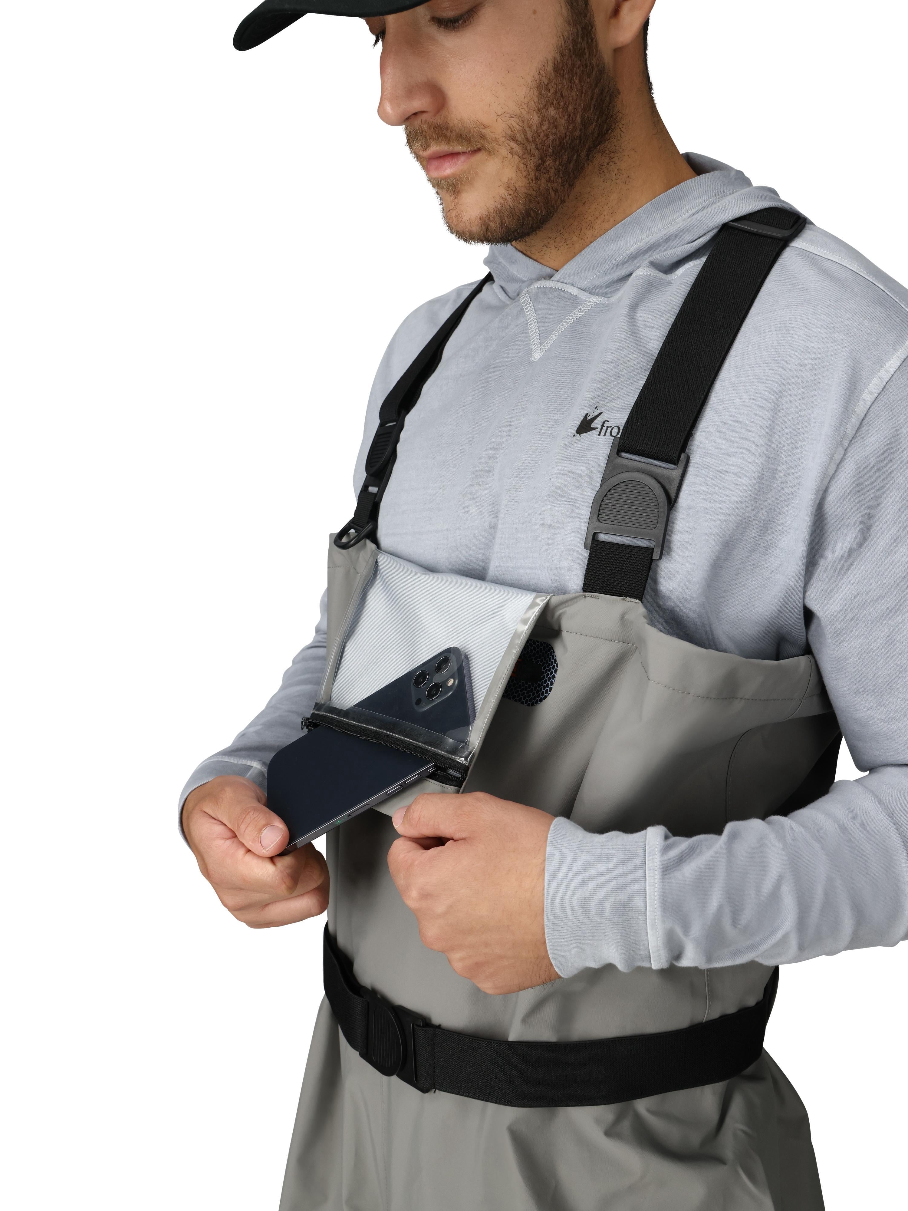 Frogg Toggs Canyon II Stockingfoot Chest Waders, Breathable Waders for Men, Slate, Extra Large