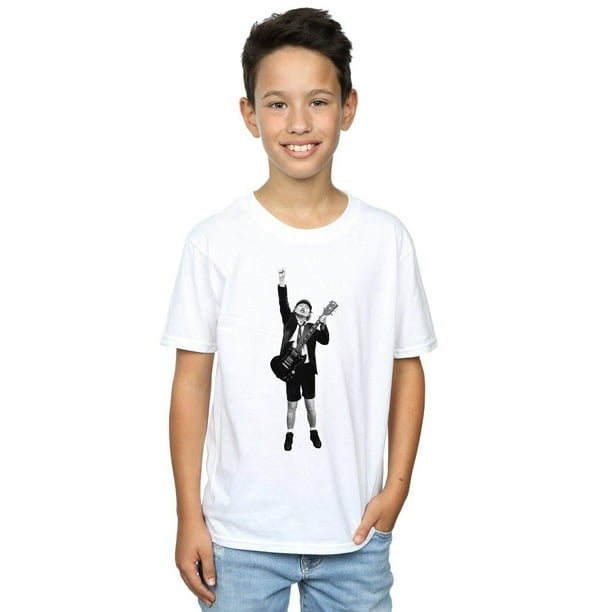 AC/DC Garçons Angus Jeune Découpé T-Shirt