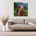 thumbnail image 3 of Stupell Industries Eclectic Backpacking Hiker Dog Canvas Art, 30 x 30, by Sean Parnell, 3 of 8