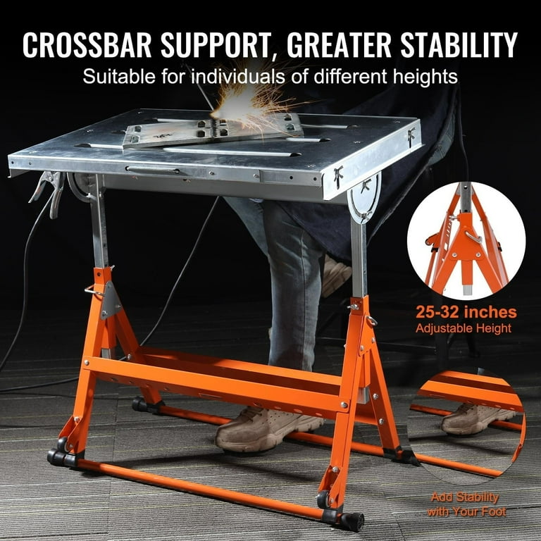 Adjustable height 2024 welding table