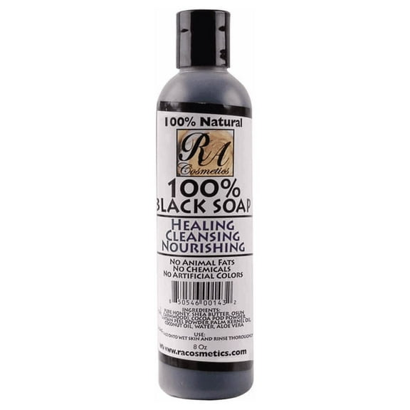 RA Cosmetics Black Liquid Soap 8 oz