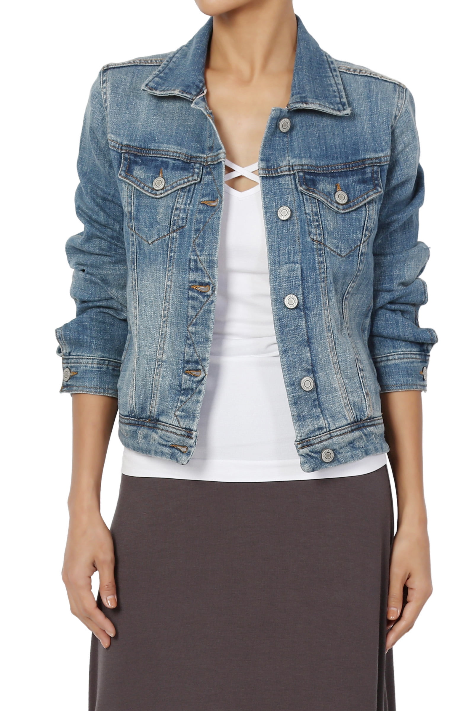 slim fit jean jacket