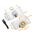 Sliding Door Roller Mute Nylon Wheels Gear Track Kits, 30mm Furniture