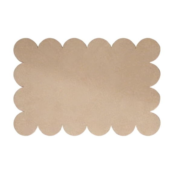 Mmeneyy Scalloped Felt Bulletin Board, Self-Adhesive Fabric Felt Pin Board, Foldable Cork Boards for Walls, Ideal for Home Office Classroom