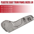 thumbnail image 2 of Light Grey Front Left Driver Side Seat Trim Panel Replacement for Toyota Tacoma Bucket Seats 1995-2004 Seat Track Cover Trim Replacement for 71812-04010-B2 7181204010B2, 2 of 7