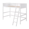 thumbnail image 3 of Solid Wood Twin Size loft Bed with Ladder for Kids Teens (White), 3 of 7