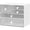 5 drawer white & clear, variant on 5 Drawer White & Clear Storage Chest Desktop Office Bathroom Makeup Organization