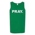 thumbnail image 2 of Wild Bobby Pray. Inspirational/Christian Men Graphic Tank Top, Kelly, Medium, 2 of 5
