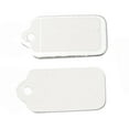 thumbnail image 2 of Rectangle Blank Signs Sales Price Label Tags for Retail Store Commerce Favors Display with Cotton Silver Color Rectangle 10.1cm Price Tag: 25.5x13x0.3mm about 485~500pcs/bag, 2 of 2