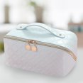 thumbnail image 4 of Bolsas de maquillaje de PU con bolsa de cosméticos de diamante con cremallera para viajes femeninos (azul) Ndcxsfigh Cuidado Belleza, 4 of 8