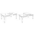 thumbnail image 4 of Sunset Trading Andrews 7-Piece 72" Extendable Wood Dining Set in White, 4 of 6