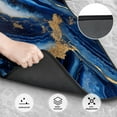 thumbnail image 3 of Sikiie Navy Blue Marble Car Foot Mat Set of 4 Pieces Basics Universal Fit Rubber Carpet Floor Mats For Car SUV Van & Truck, 26.8"L x 17.3"W (Front), 13"L x 17.3"W(Rear), 3 of 6