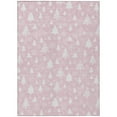 thumbnail image 2 of Addison Rugs Chantille Indoor/Outdoor Transitional Holiday Pink Machine Washable Rectangle Rug, 5' x 7'6", 2 of 7