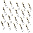 thumbnail image 7 of RUISINERY 20pieces Fishing Swivels Clip Stainless Clip Swivels for Squid Jigs Fast Change Lure Clip Tackle Connector, 7 of 7