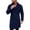 Navy, variant on Mifsaly Mens Warm Trench Coats Mid Length Notched Lapel Pea Coat Double Breasted Fall Winter Going Out Business Casual Outfits with Pockets