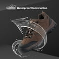thumbnail image 3 of CC-Los Men's Waterproof Hiking Shoes Outdoor Comfortable Trekking Shoe Lightweight Working Sneaker, 3 of 6