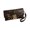 Coffee, variant on Compact Envelope Purse with Attached Wrist Strap, Print Exterior, PU Leather Body and Geometric Front Clasp