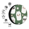 thumbnail image 5 of Easygdp Alpaca Faces Wheel Sun Guard, Spare Tire Cover,Universal Trailer Suv Truck Camper Travel,Easy To Install And Remove -14 Inch, 5 of 9