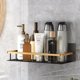 thumbnail image 1 of 1pc, Bathroom Storage Rack, Sticky Storage Rack, No Drilling, No Drilling, Anti-rust Aluminum Alloy Wall Hanger, Waterproof, Anti-rust, Strong Load-bearing, Used For Placing Shampoo, Shower Gel, Etc., 1 of 5