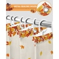 thumbnail image 4 of Fall Maple Leaf Shower Curtain Set ，Waterproof Fabric Shower Curtains Thanksgiving Plant Shower Curtains for Bathroom,Bathroom Decor 66"x72", 4 of 7