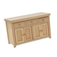 thumbnail image 1 of Gabinete de casa de muñecas, juego de dormitorio de casa de muñecas 1/12, mesa de escritorio en miniatura de madera, 1 of 9