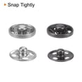thumbnail image 5 of Sew on Snap Buttons 8.5mm Snap Fasteners for Sewing Black & White, 100 Sets, 5 of 6
