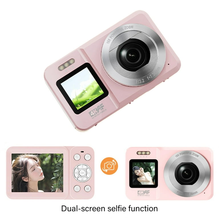 18X Zoom 4K 64MP Digital Camera Double Screen Selfie Vloggings