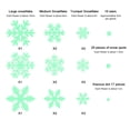 thumbnail image 2 of Copos de nieve brillantes y luminosos Billuyoard 2 piezas para decoración navideña de invierno, 2 of 6