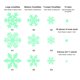 thumbnail image 2 of Matsuzay 2 uds PVC invierno Navidad Año nuevo decoración del hogar con copos de nieve que brillan en la oscuridad decoración versátil Kits de decoración para fiestas, 2 of 6
