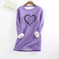 thumbnail image 4 of Birdeem Chemise Décontractée à Manches Régulières Imprimée Mode pour Femmes Hiver Ample Vacances Col Rond, 4 of 12