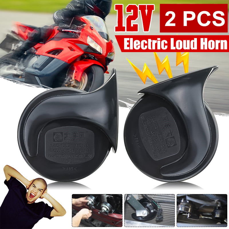 2 pcs Waterproof Super Loud Electric Snail Horns for Car Motorcycle Bikes and Boats 12v Air Horn Car Horn Double Tone 