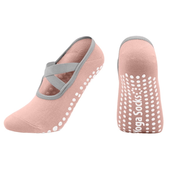Fjofpr 3PCS Pilates Socks with Grips for Women Yoga Socks for Women Pilates Socks Grip Socks Suitable for Plasticity Dance Home Training