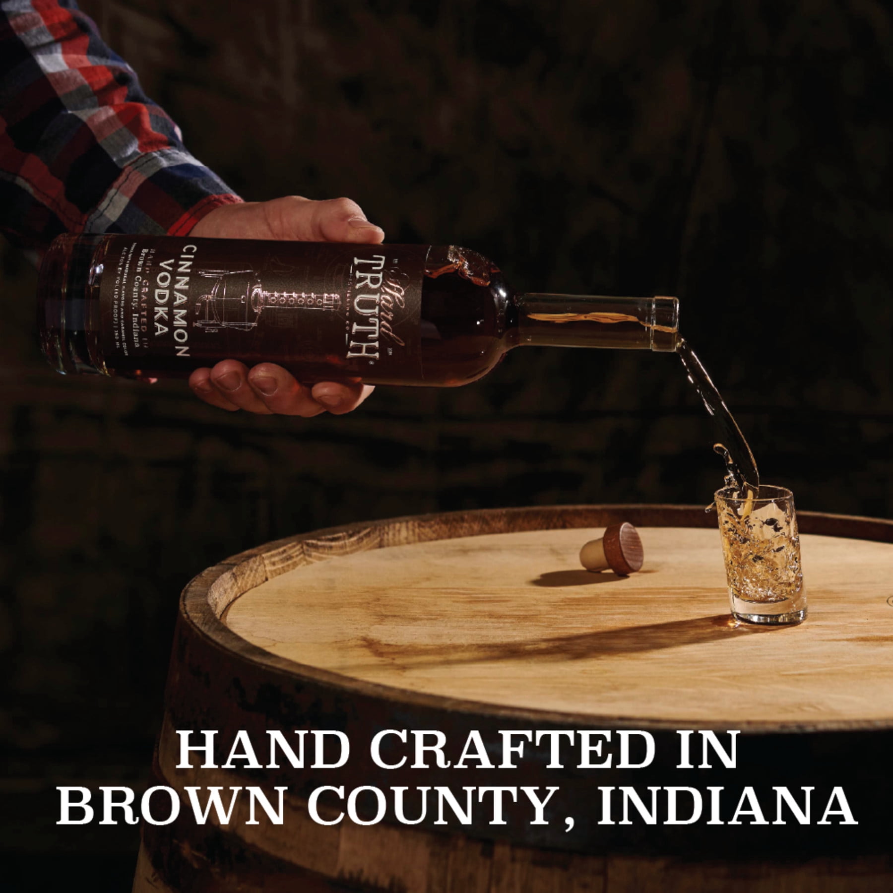 Hard Truth Cinnamon Flavored Vodka, 750 ml Bottle, 30% ABV