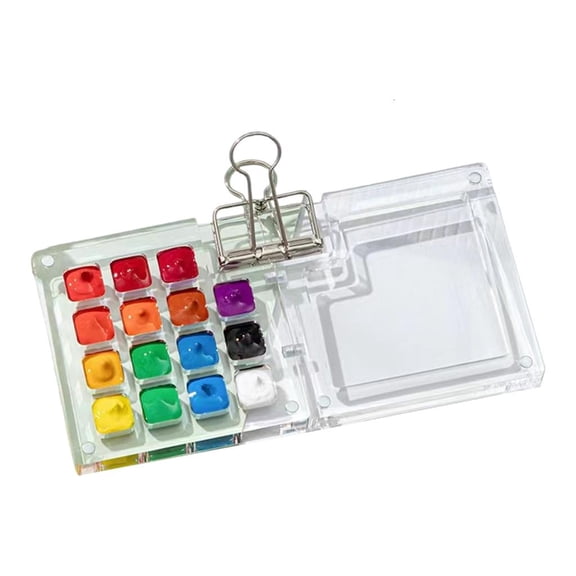 Giaone Portable Watercolor Painting Set 8 Color 15 Color Watercolor Set for Artist