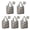 Pioneer Flower Floral-3, variant on 5 Pack Foldable Shopping Bag,Pioneer Flower Floral Print Pattern Reusable Grocery Bags with Pockets,Large Reusable Tote Bags with Handles Waterproof & Lightweight
