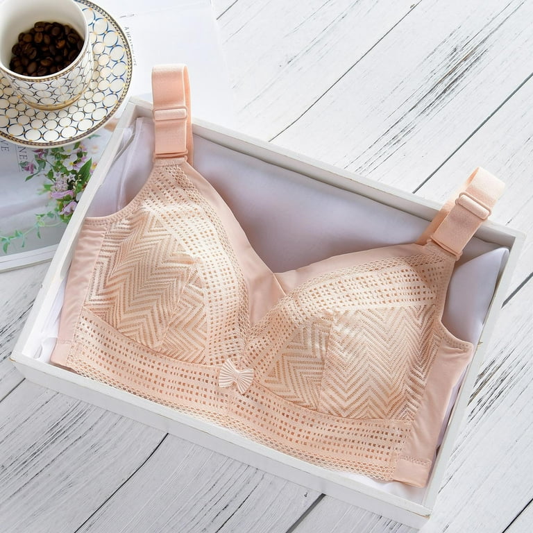 TAIAOJING Push Up Bras for Women B Cup Soft Push Up Lace Lace Comfortable  Ladies Adjustable Unwired Medium Thick Cup Bra Brassiere