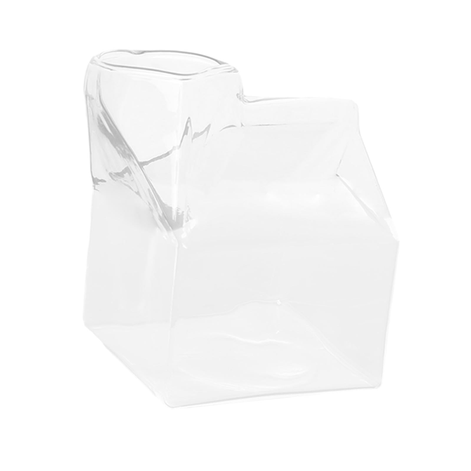 kowaku 4xGlass Milk Mug Coffee Container Creamer Pitcher for Beverage Pcs