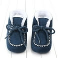 thumbnail image 5 of Penkiiy Winter Baby Cotton Boots For Boys And Girls Baby Shoes Plush Warm Snow Shoes Soft Soled Baby Walking Shoes Summer Shoes for Toddlers for0-3 Months Dark Blue On Sale, 5 of 9